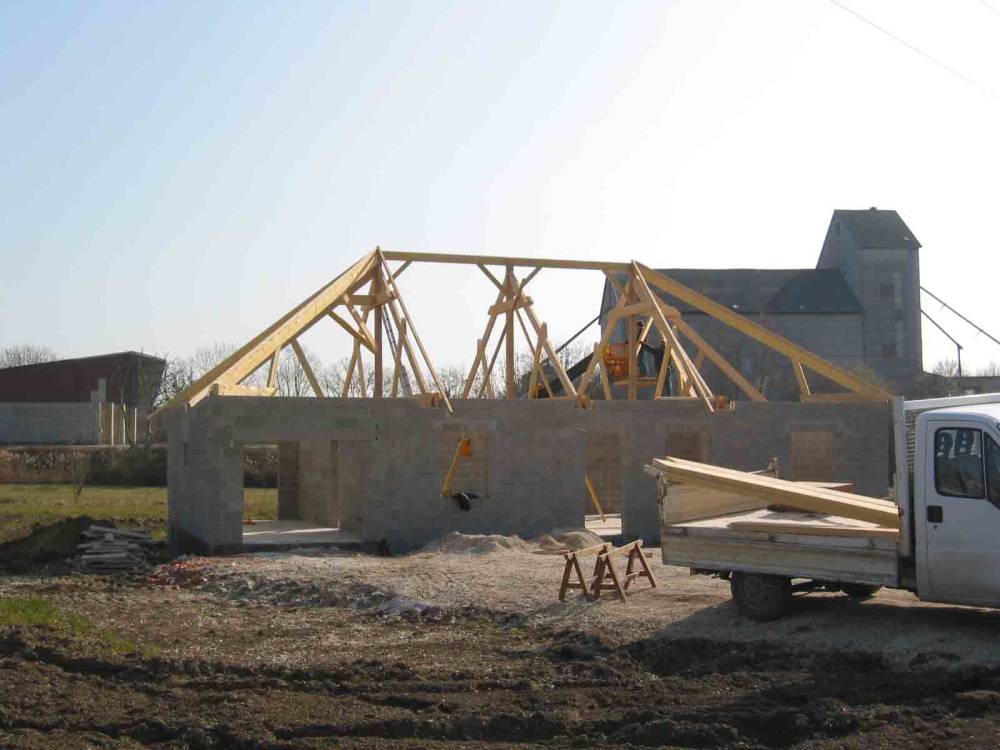 CHARPENTE SUR MAISON NEUVE à Auxon 1 (3)